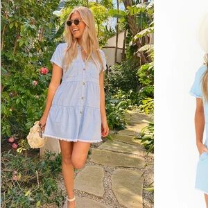 Show Me Your MuMu Birmingham Button-Up Dress NEW WITH TAGS